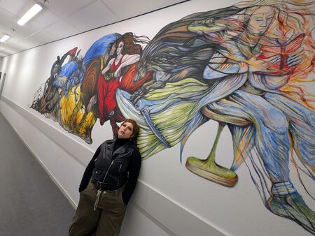 Julia maakt unieke wall art in Cpunt